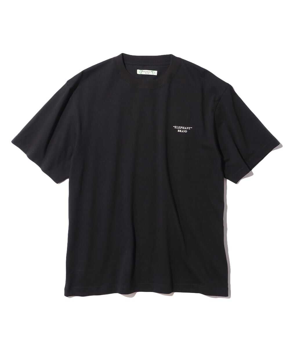 バンダナ柄ロゴ バックプリントTシャツ