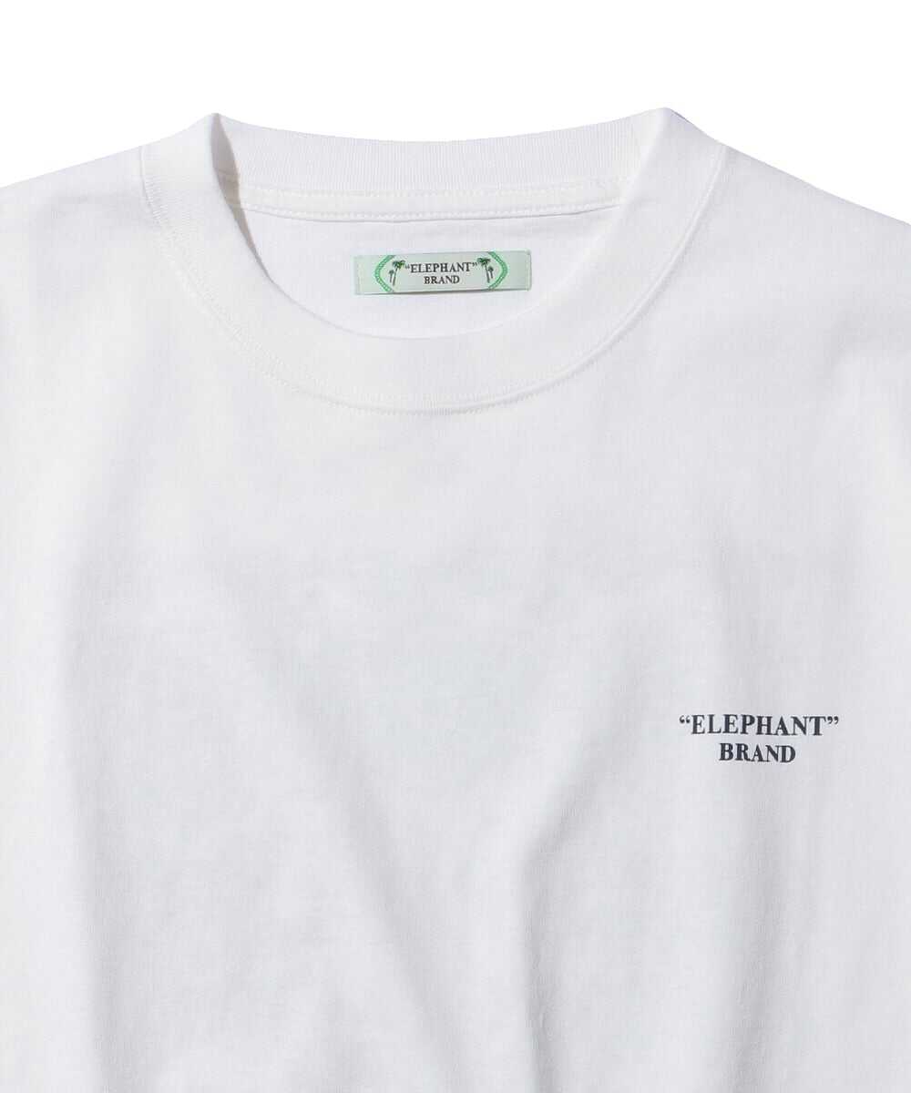 バンダナ柄ロゴ バックプリントTシャツ