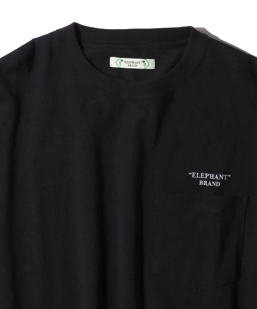バックプリント 七分袖Tシャツ