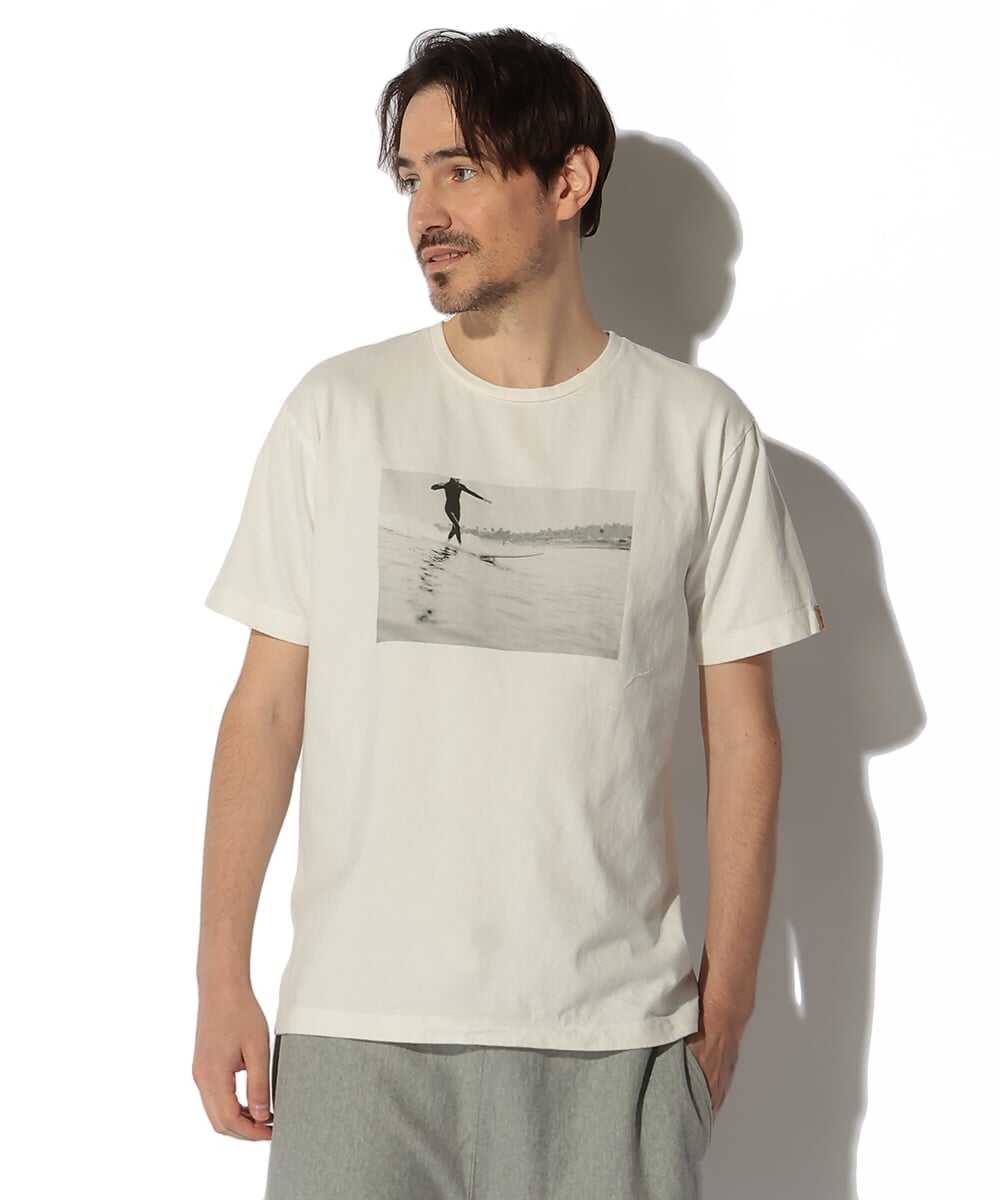 サーフシーン フォトプリント コットンTシャツ