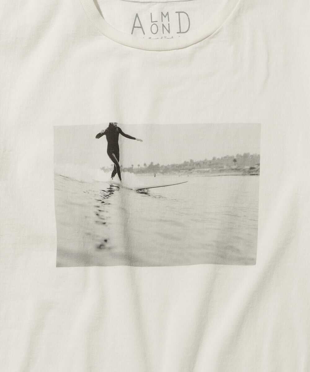 サーフシーン フォトプリント コットンTシャツ
