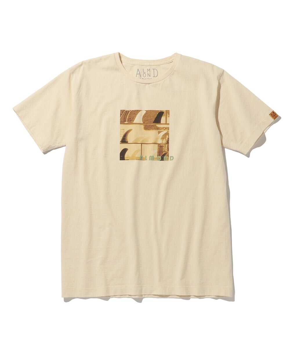 フィン フォトプリントコットンTシャツ