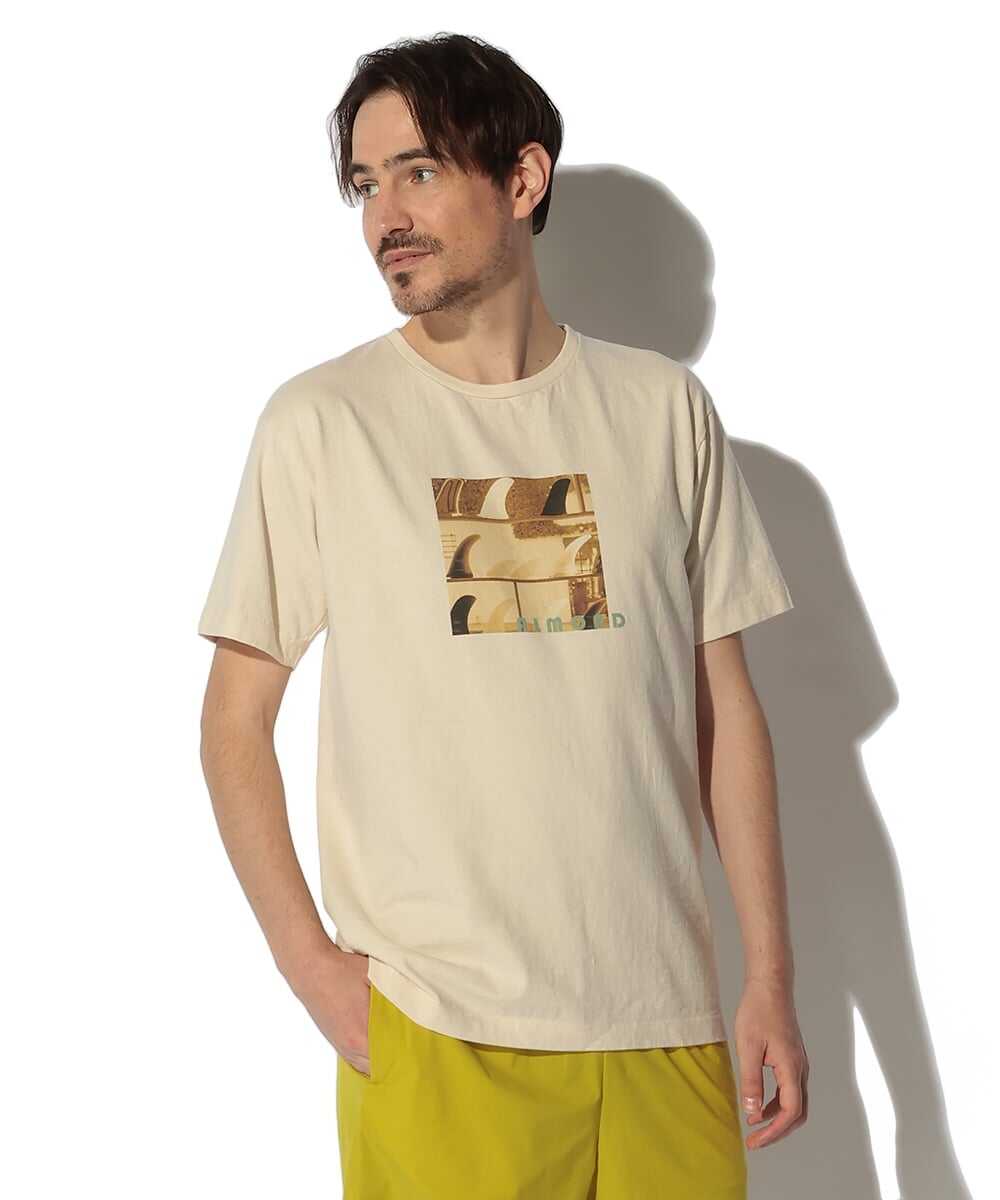 フィン フォトプリントコットンTシャツ