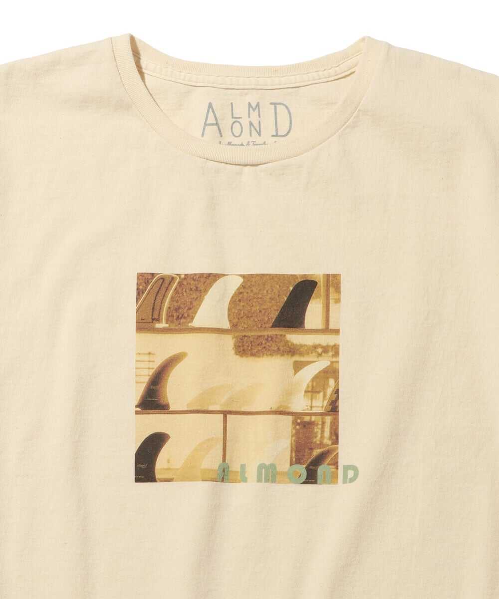 フィン フォトプリントコットンTシャツ