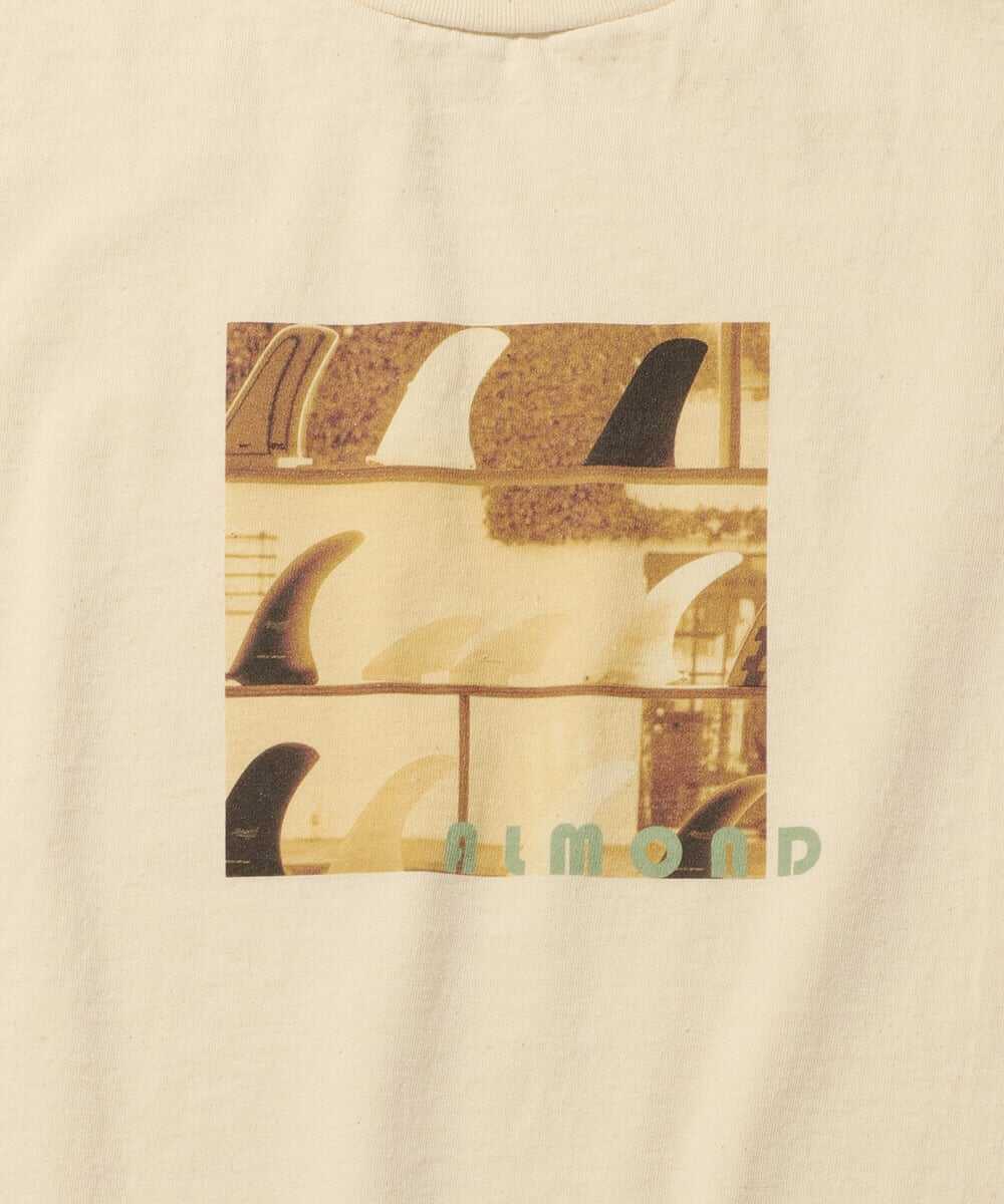 フィン フォトプリントコットンTシャツ