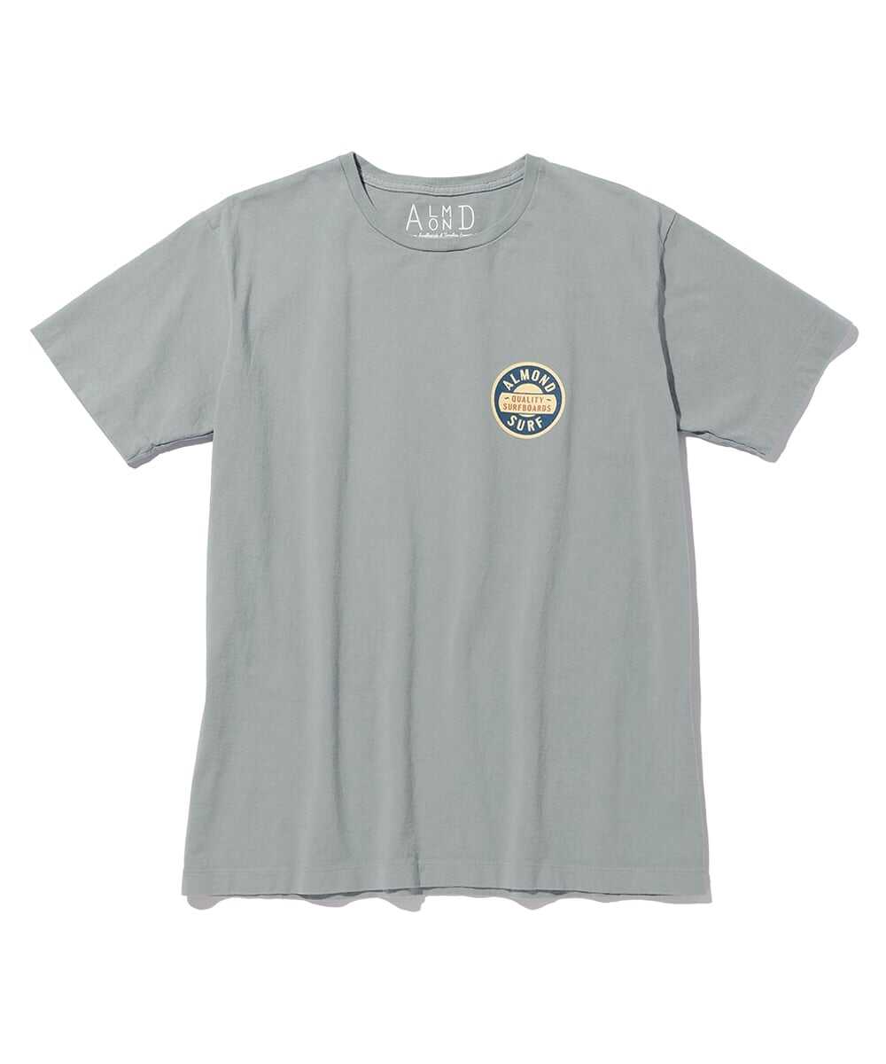 バッジロゴ バックプリント コットンTシャツ