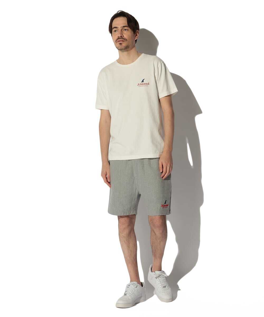 サーフボードフィンロゴ バックプリント コットンTシャツ