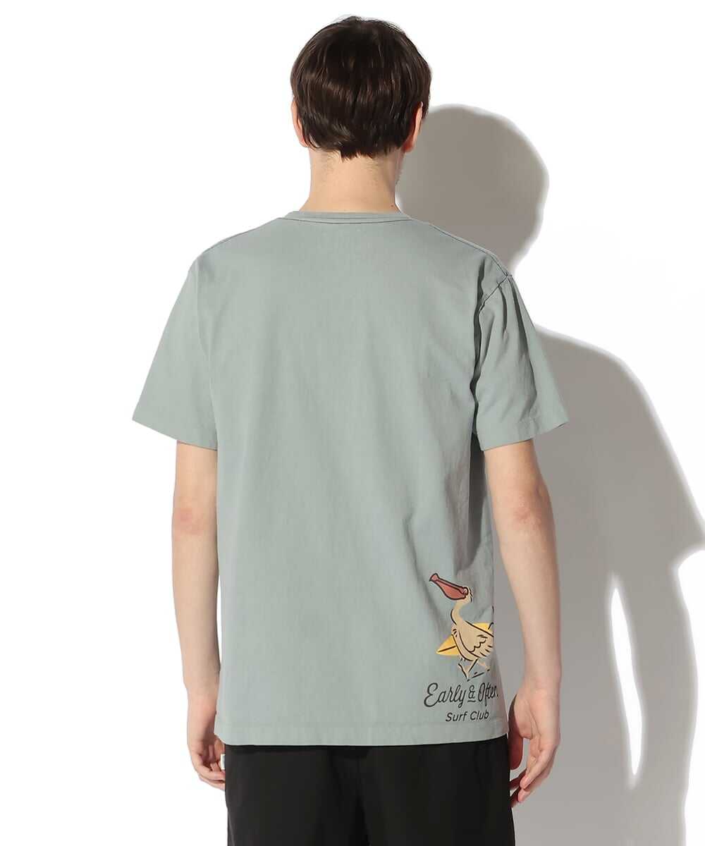 ペリカンバックプリント ロゴコットンTシャツ