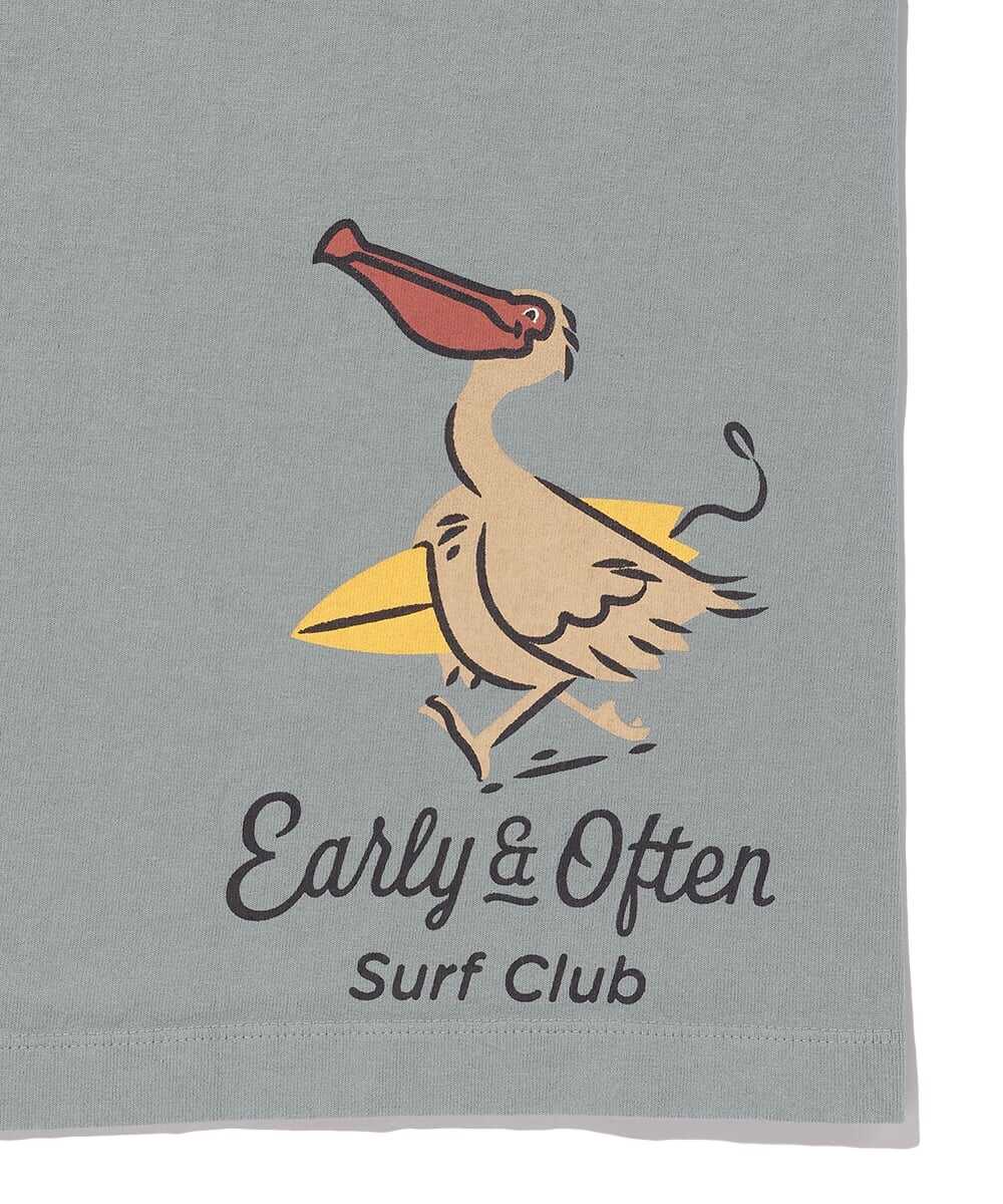 ペリカンバックプリント ロゴコットンTシャツ
