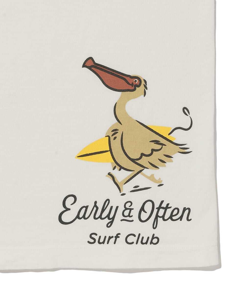 ペリカンバックプリント ロゴコットンTシャツ