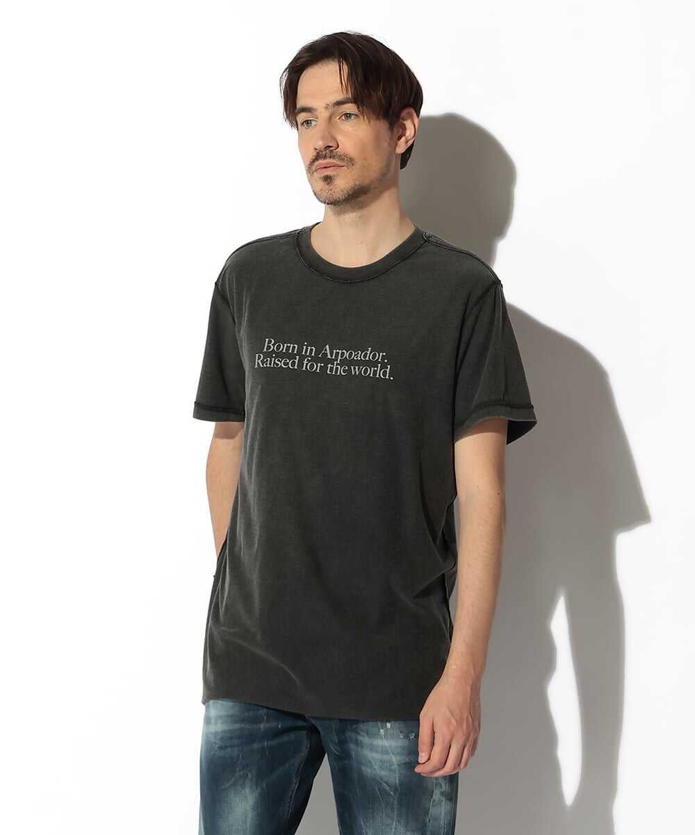 ワンポイントロゴ リバーシブルコットンTシャツ