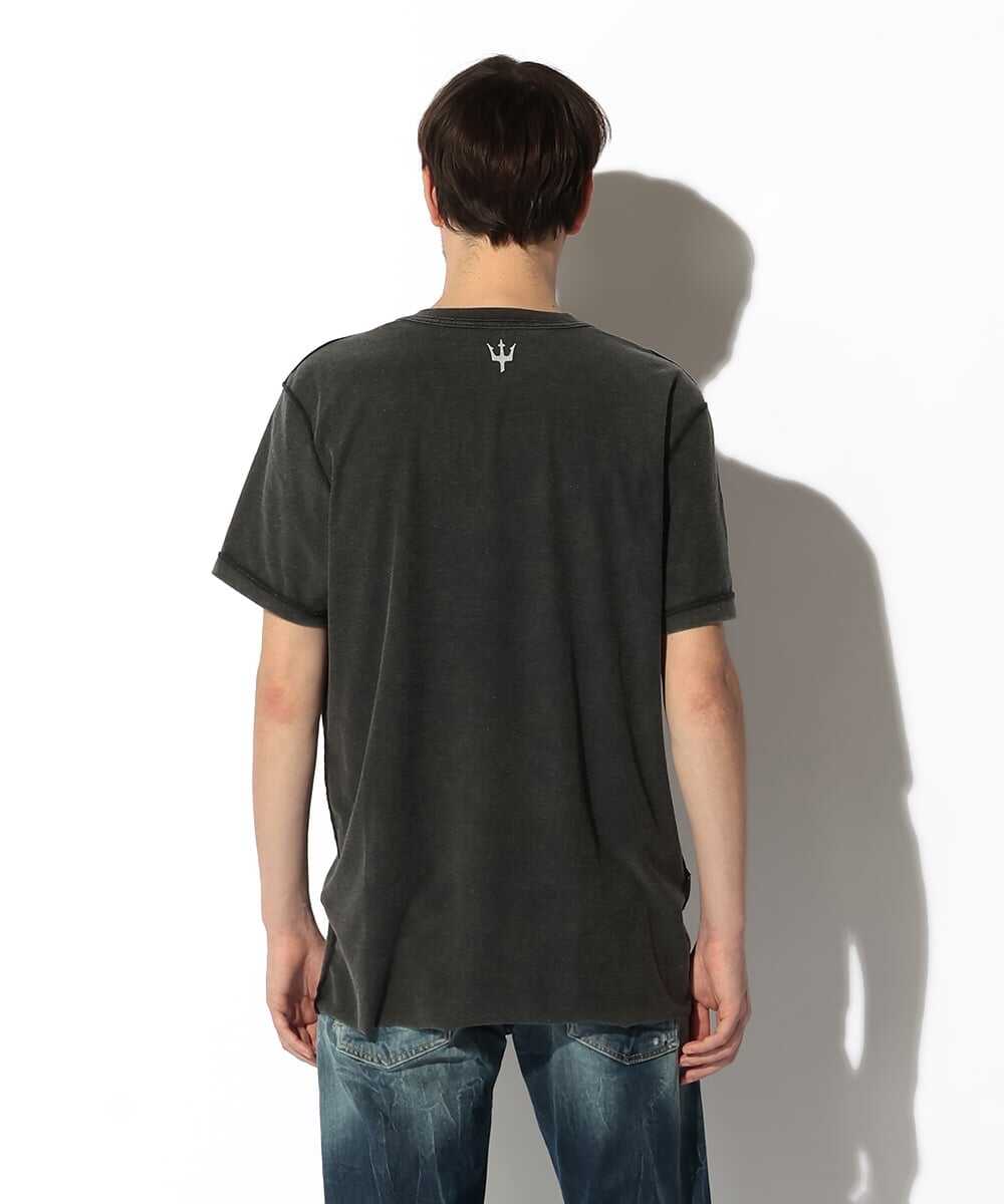 ワンポイントロゴ リバーシブルコットンTシャツ