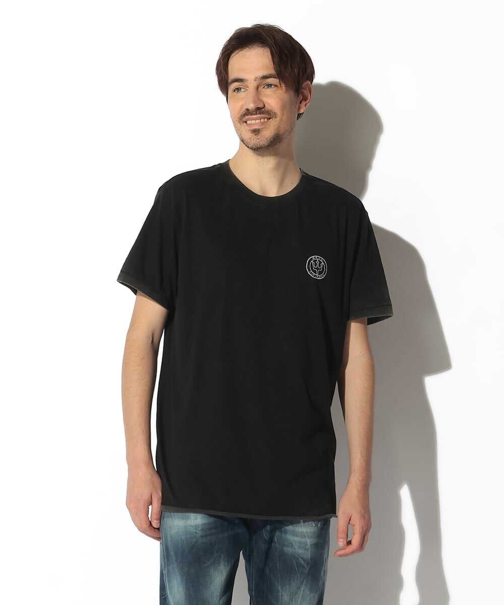 ワンポイントロゴ リバーシブルコットンTシャツ