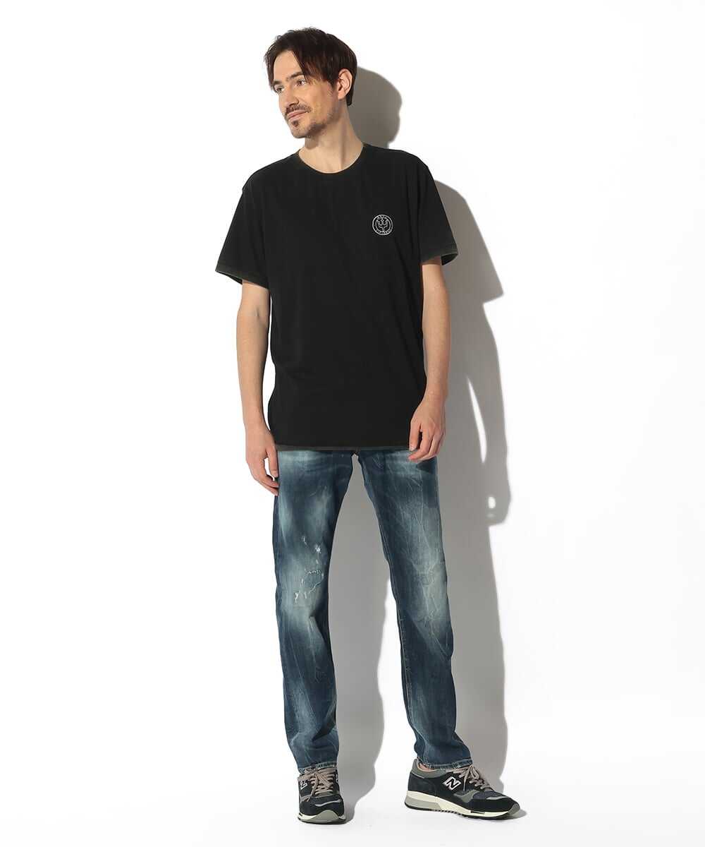 ワンポイントロゴ リバーシブルコットンTシャツ