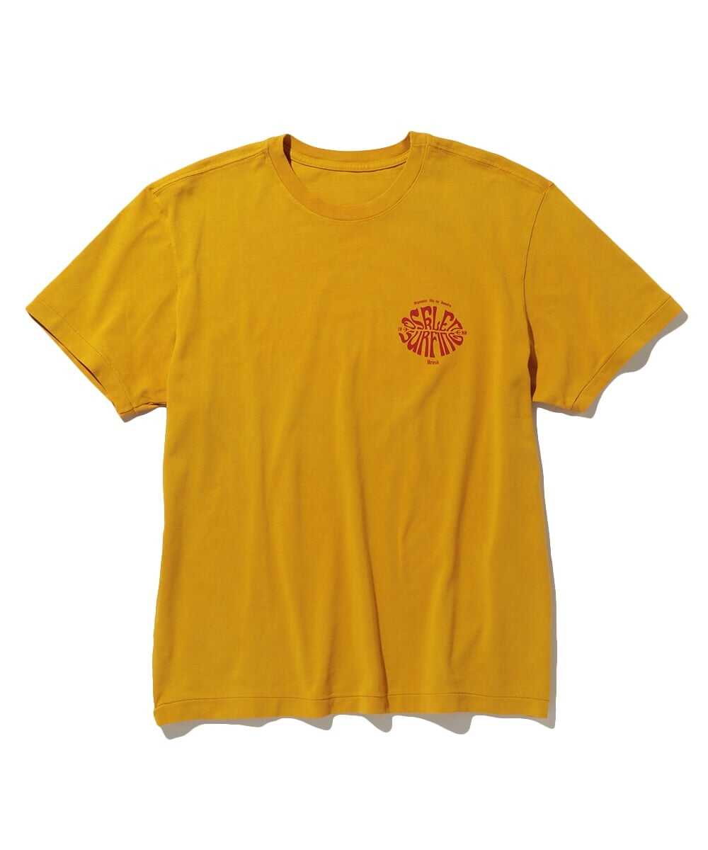 レトロデザイン サーフラインロゴ バックプリントTシャツ