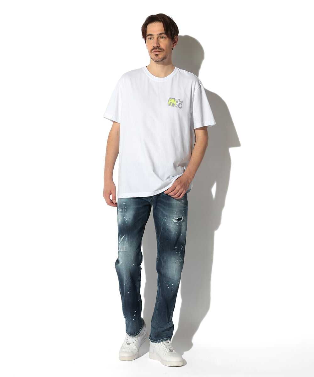 イパネマ柄ワンポイント コットンTシャツ