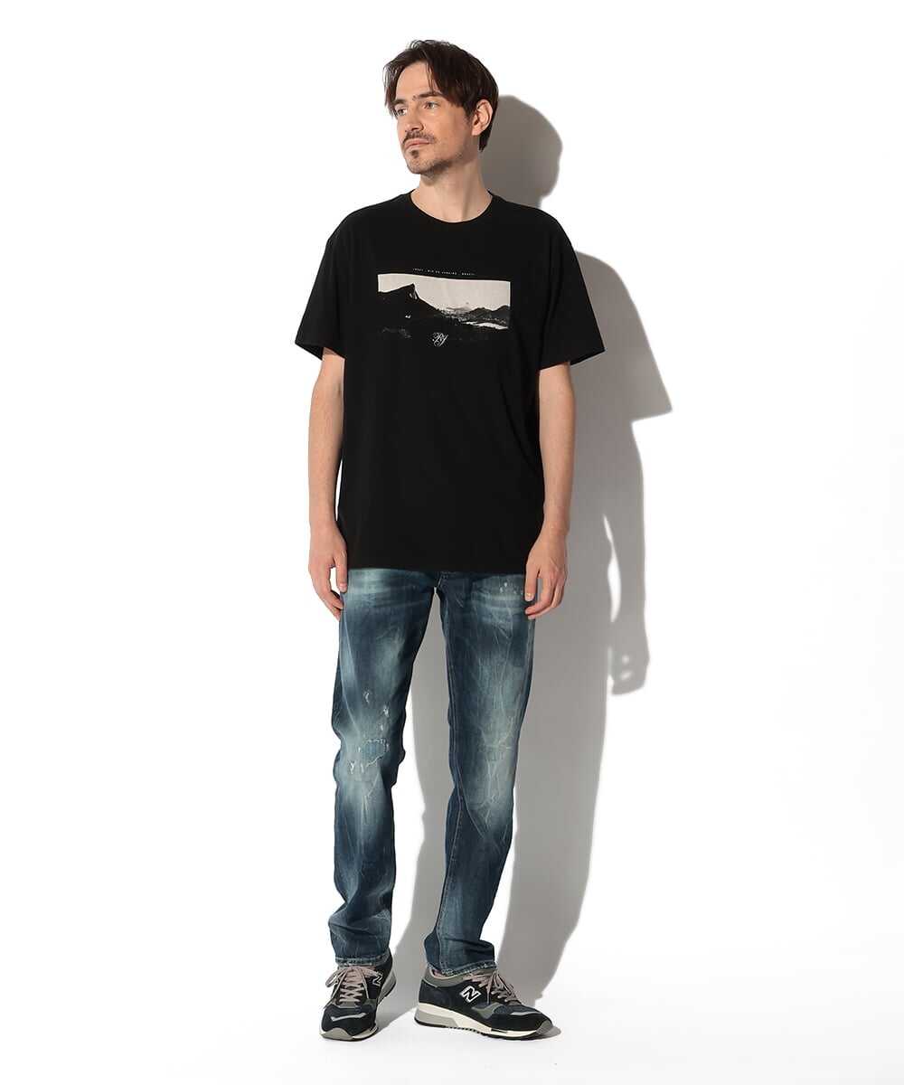リオ・デ・ジャネイロ モノクロフォト プリントTシャツ