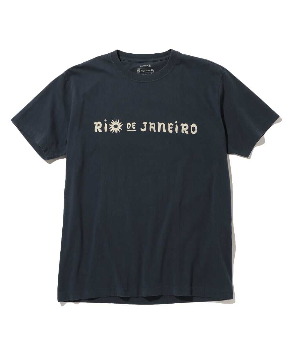 リオ・デ・ジャネイロ タイポグラフィ プリントTシャツ