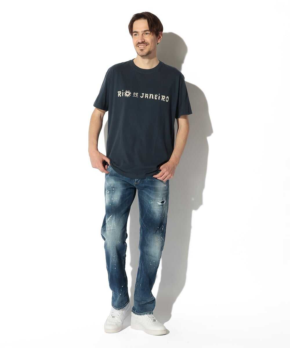 リオ・デ・ジャネイロ タイポグラフィ プリントTシャツ