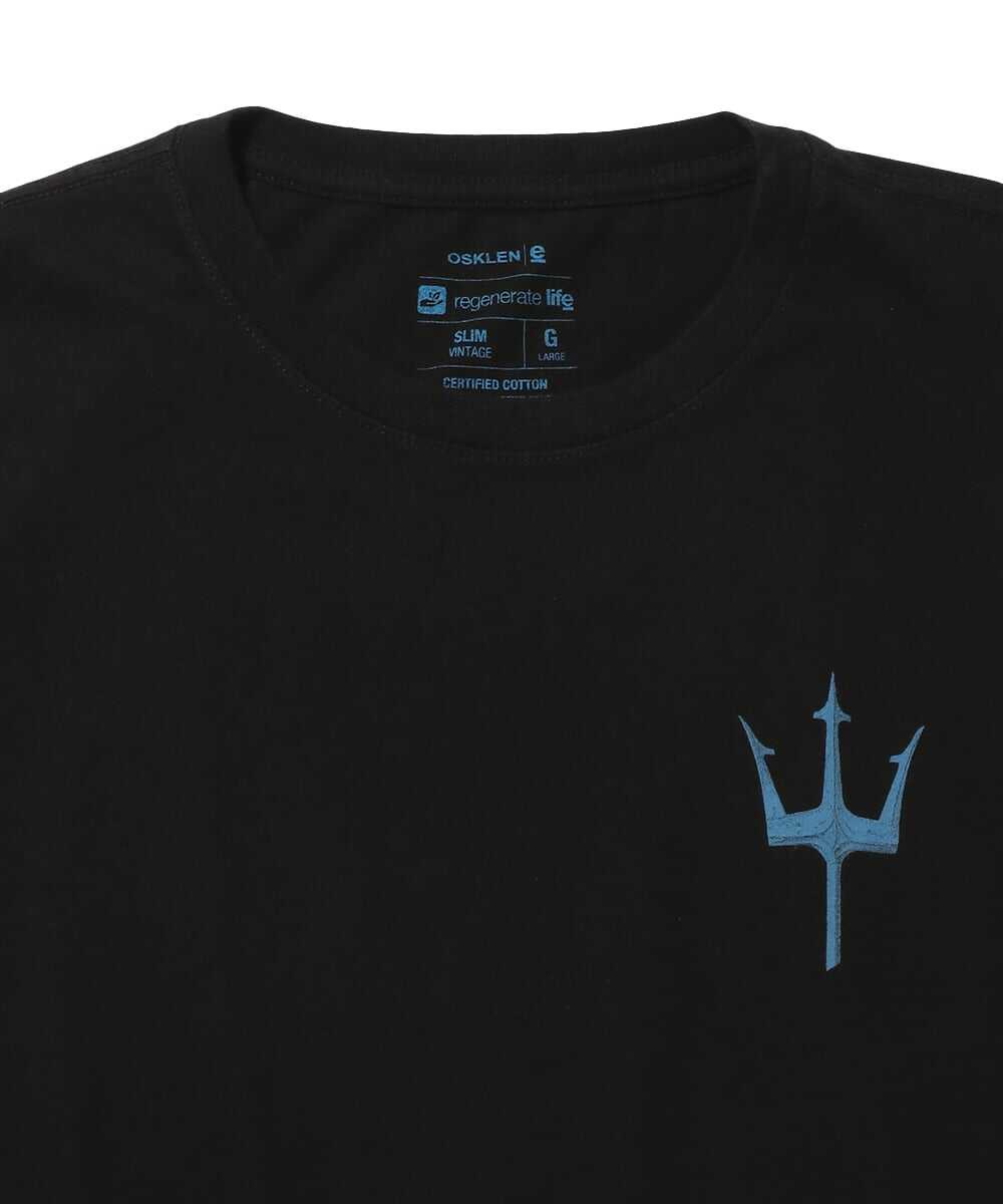 トライデント ワンポイントプリントTシャツ