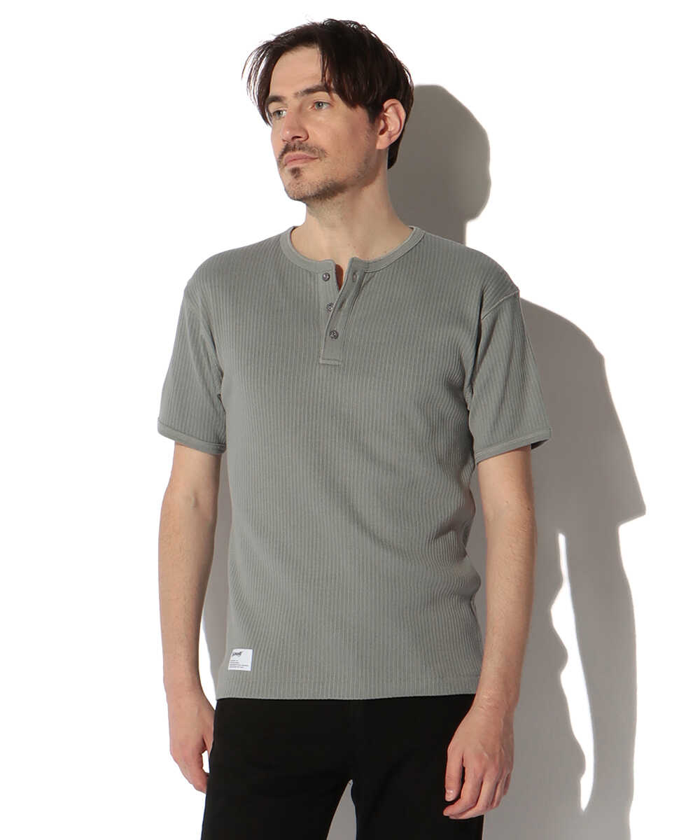 アーミーリブ ヘンリーTシャツ