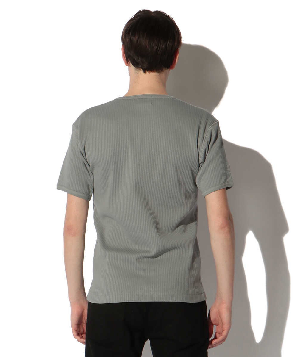 アーミーリブ ヘンリーTシャツ
