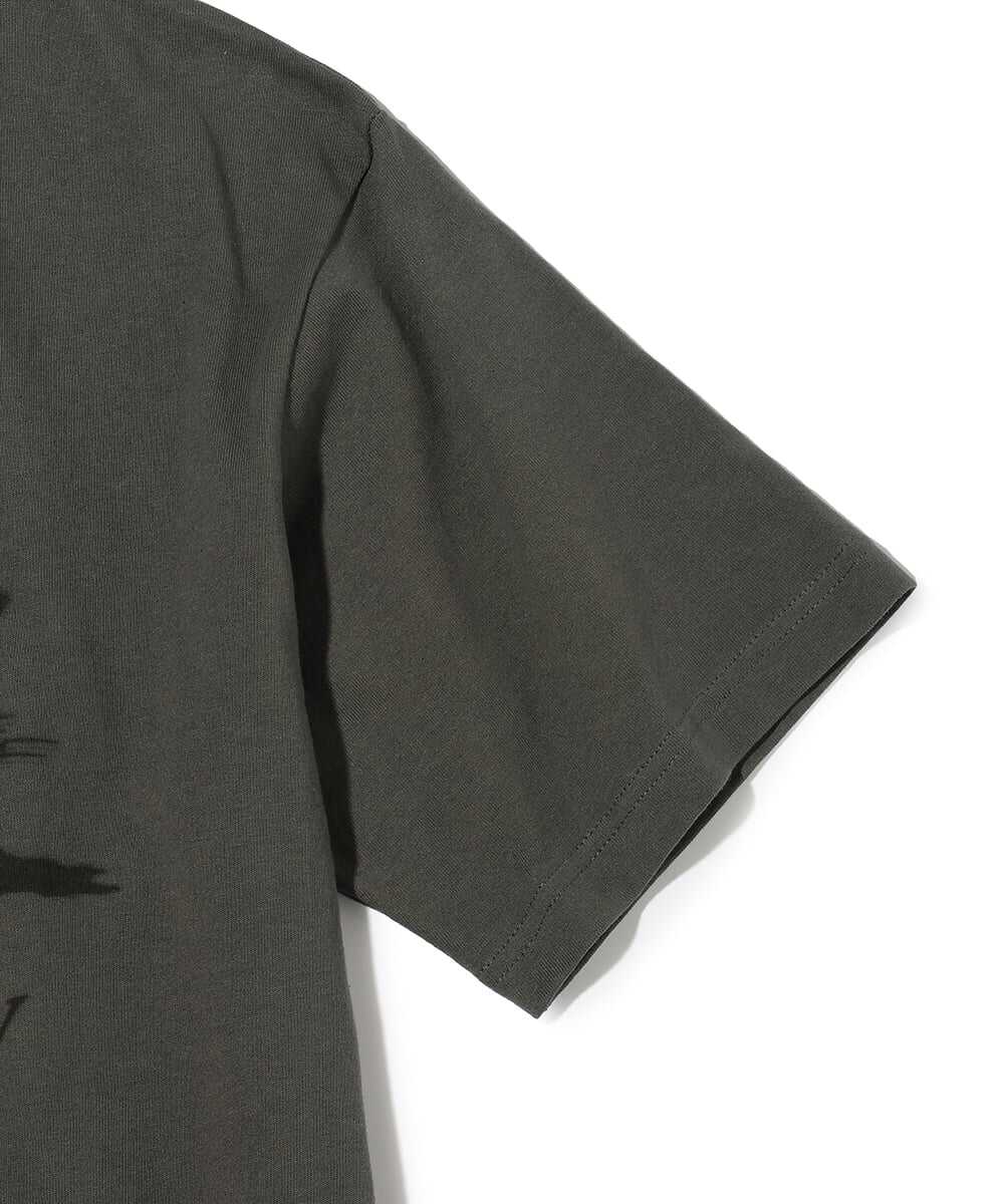  フロッキー加工 ホースグラフィックプリントTシャツ