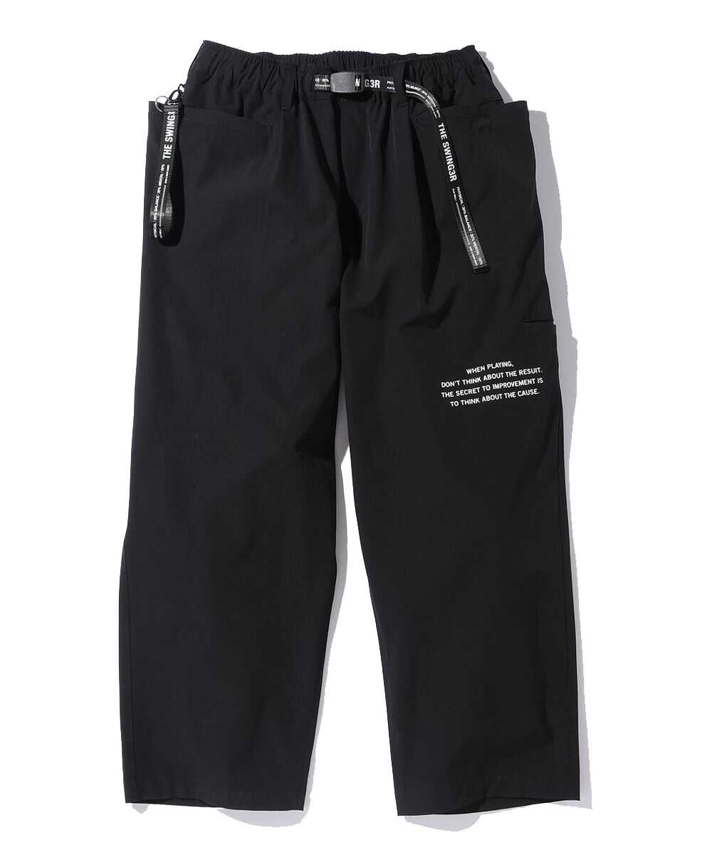 ワイドテイパード ストレッチパンツ