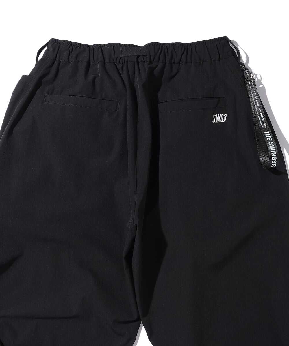 ワイドテイパード ストレッチパンツ