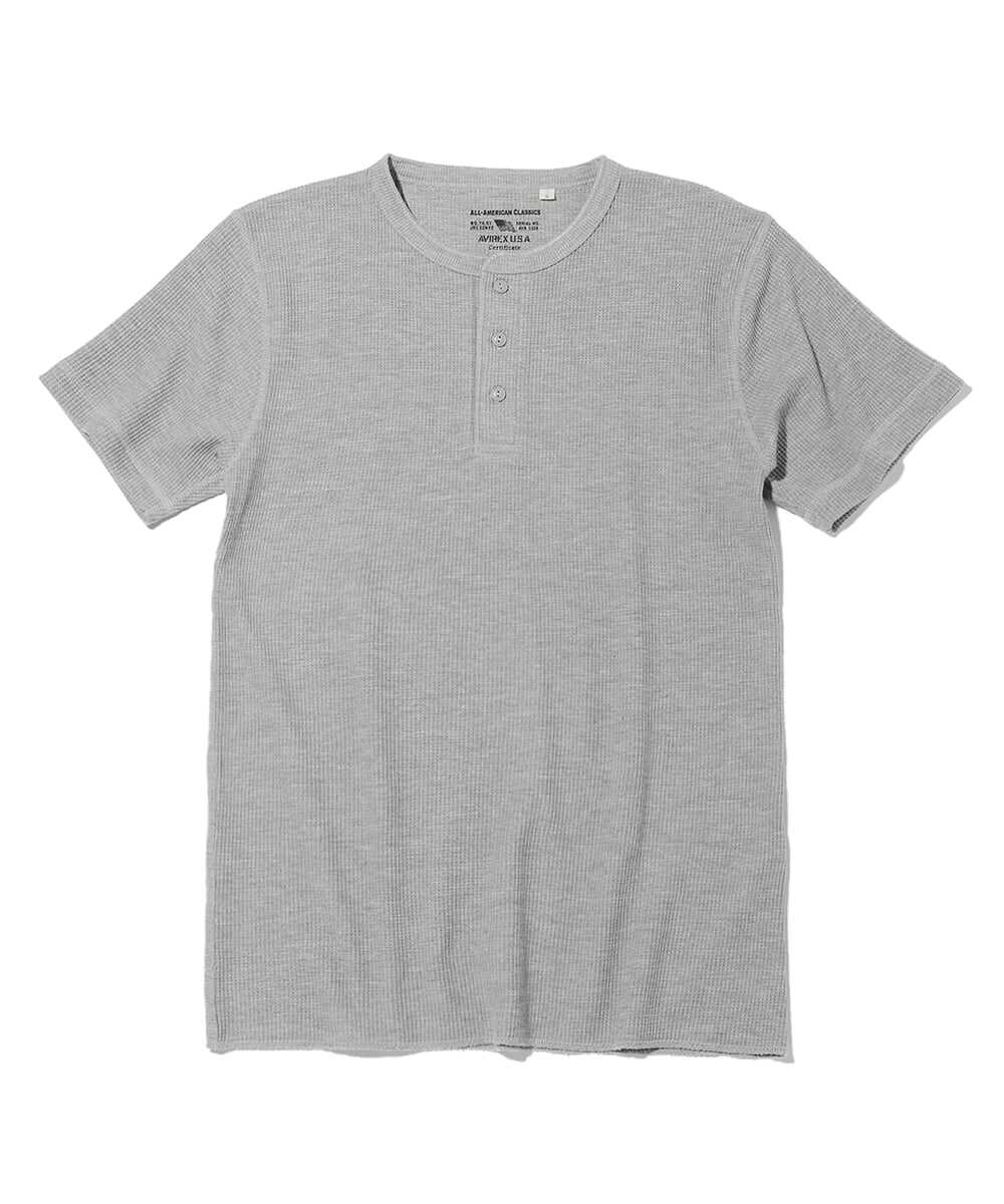 サーマル ヘンリーネックTシャツ