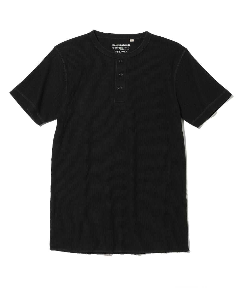 サーマル ヘンリーネックTシャツ