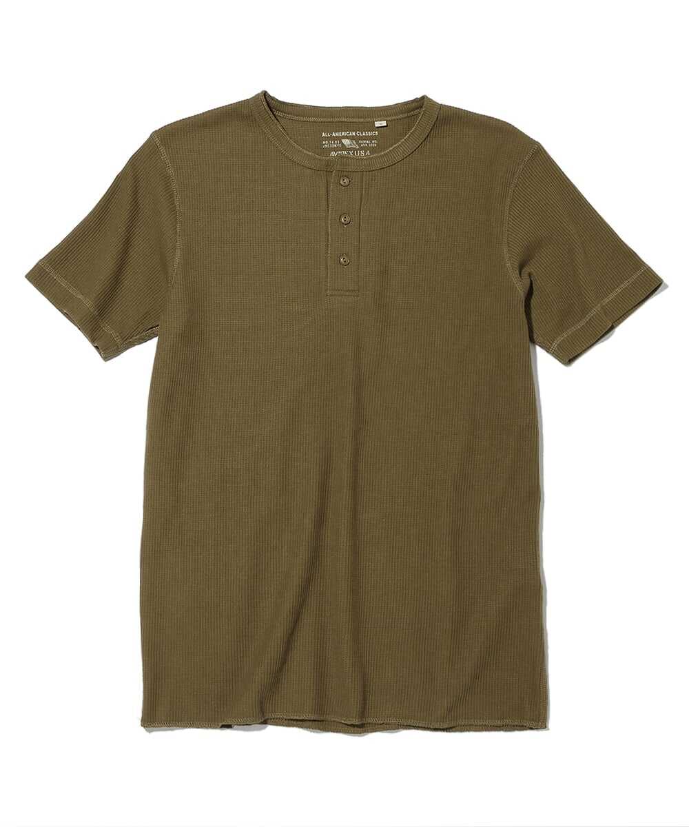 サーマル ヘンリーネックTシャツ