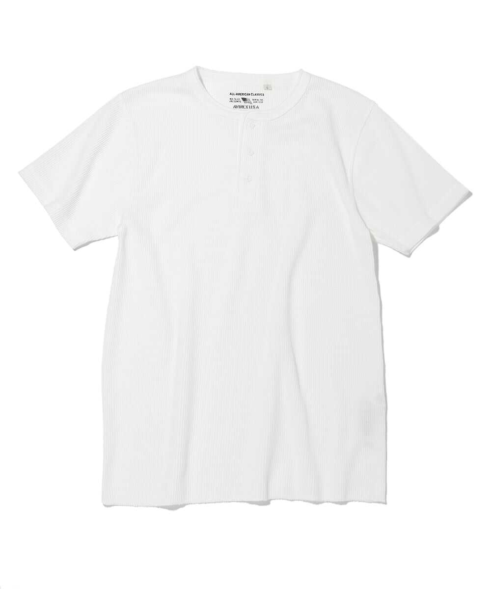 サーマル ヘンリーネックTシャツ