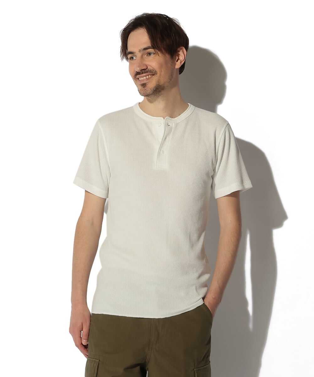 サーマル ヘンリーネックTシャツ