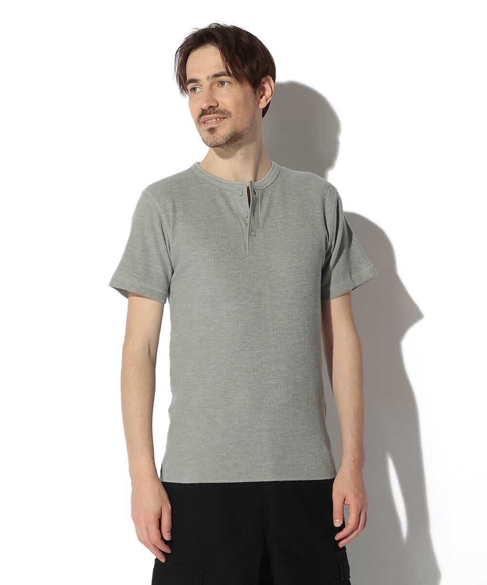 サーマル ヘンリーネックTシャツ