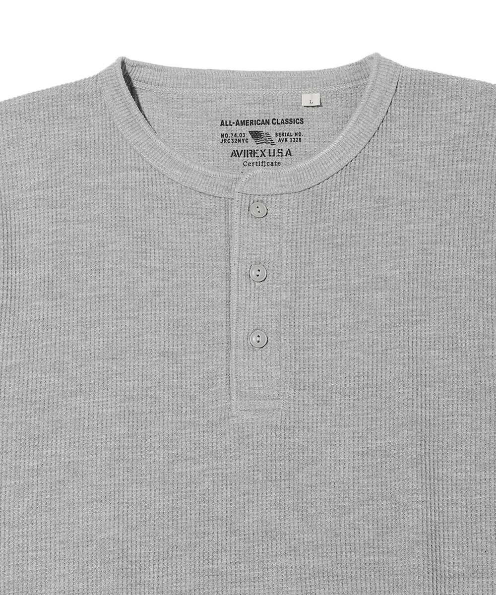 サーマル ヘンリーネックTシャツ
