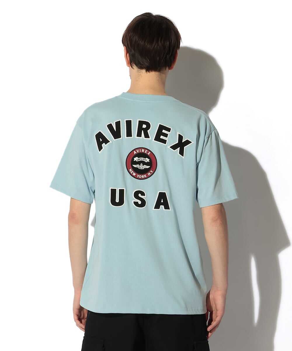 バーシティロゴ バックプリントTシャツ