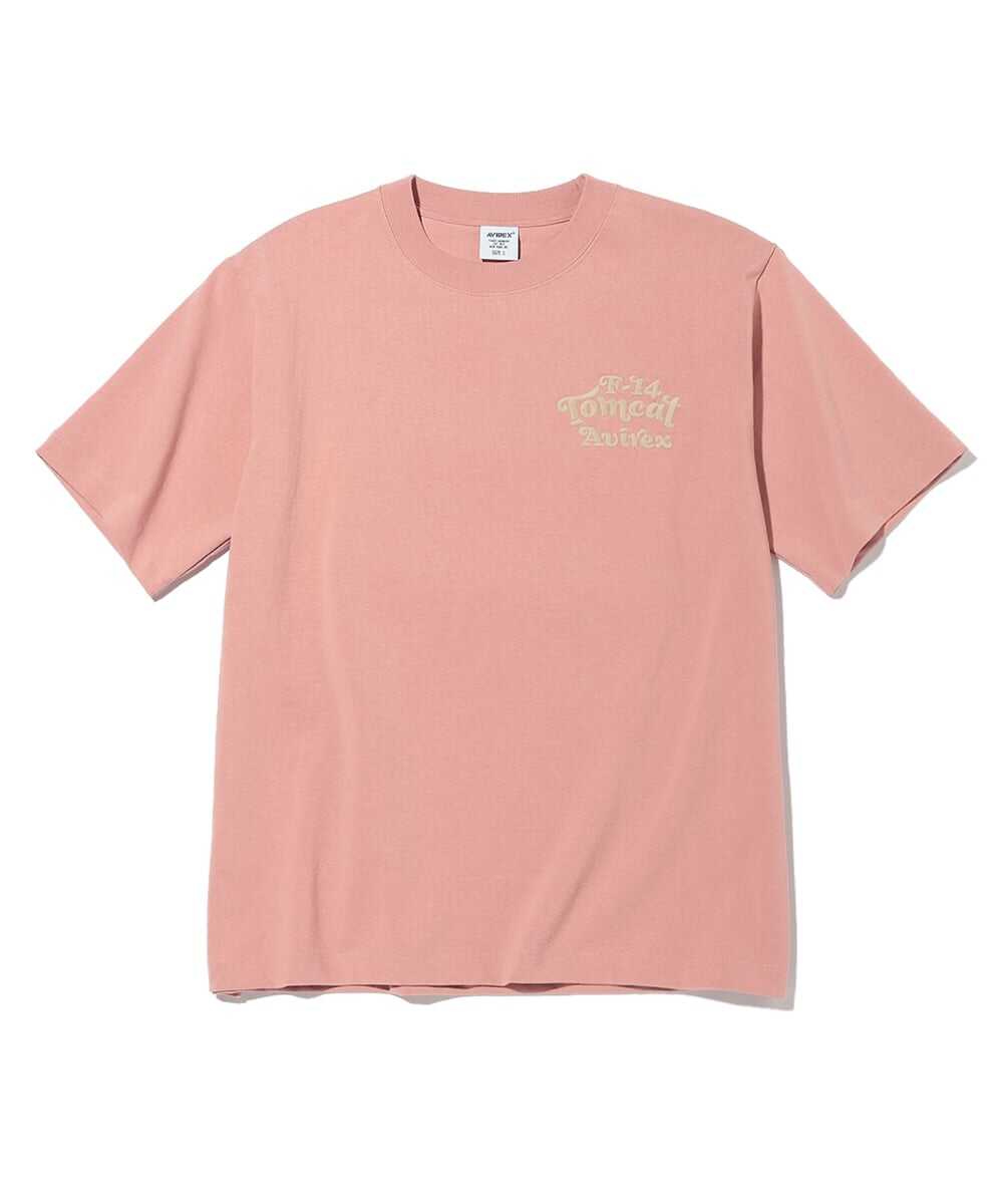 ロゴ刺繍 バックパッチドTシャツ
