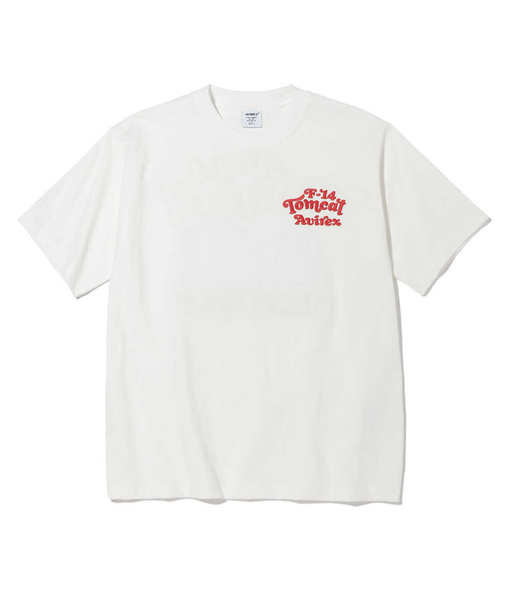 ロゴ刺繍 バックパッチドTシャツ