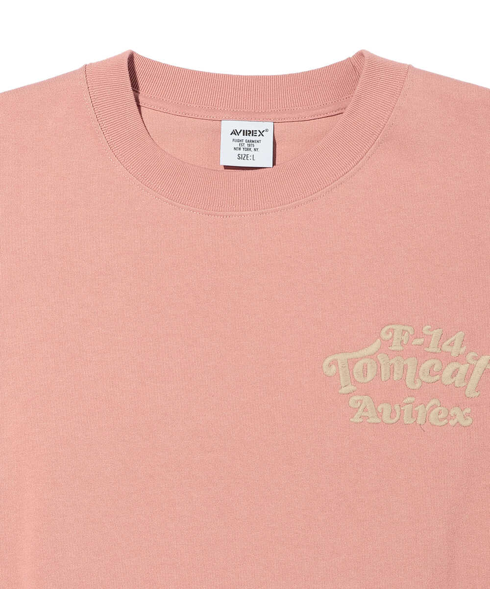 ロゴ刺繍 バックパッチドTシャツ