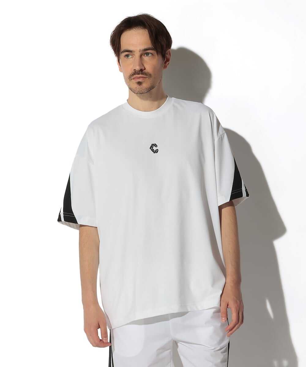 接触冷感機能 ラバープリント オーバーサイズTシャツ