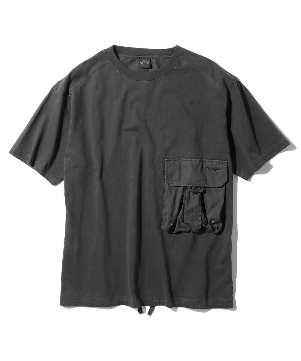 ユーズド加工 ウォッシュド ポケットTシャツ