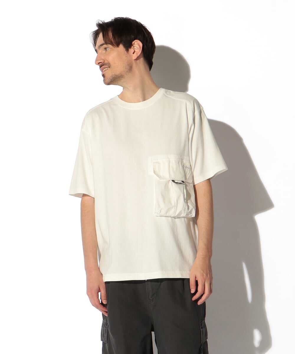 ユーズド加工 ウォッシュド ポケットTシャツ
