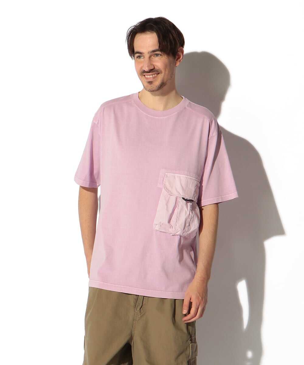 ユーズド加工 ウォッシュド ポケットTシャツ