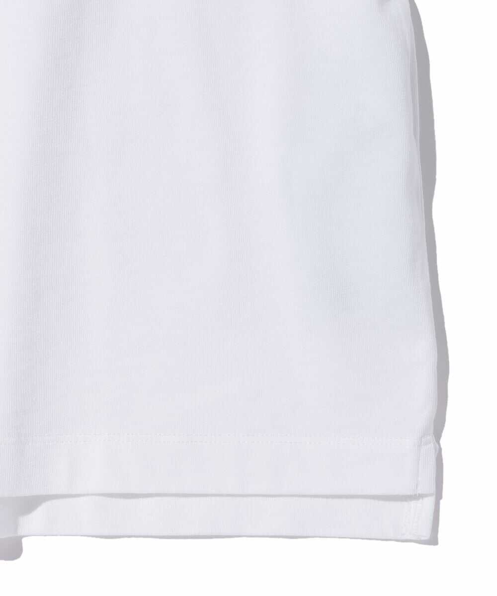 モノグラム柄デニムポケット付 コットンジャージTシャツ