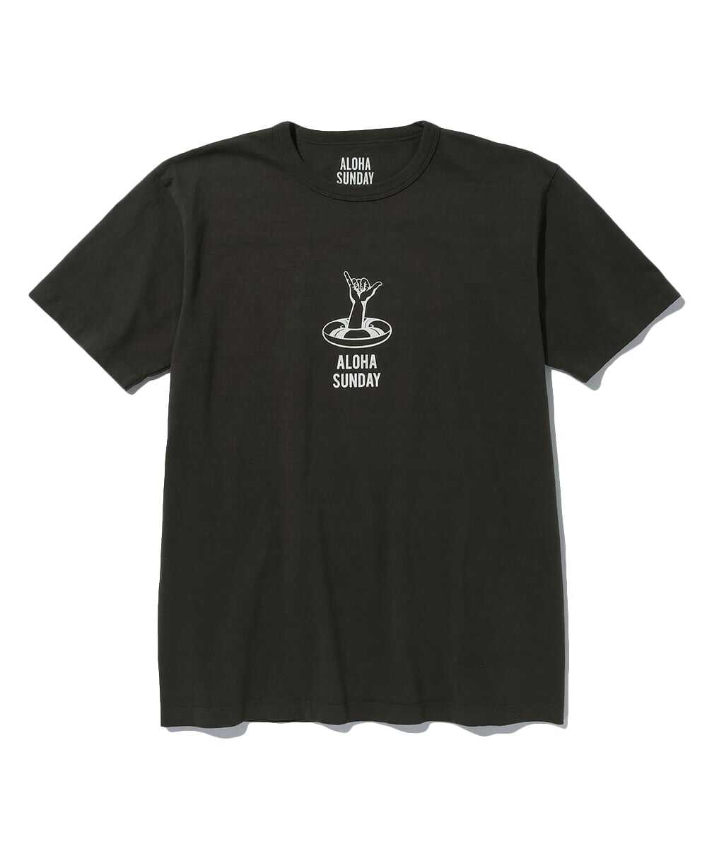 アロハスピリットモチーフプリント コットンTシャツ