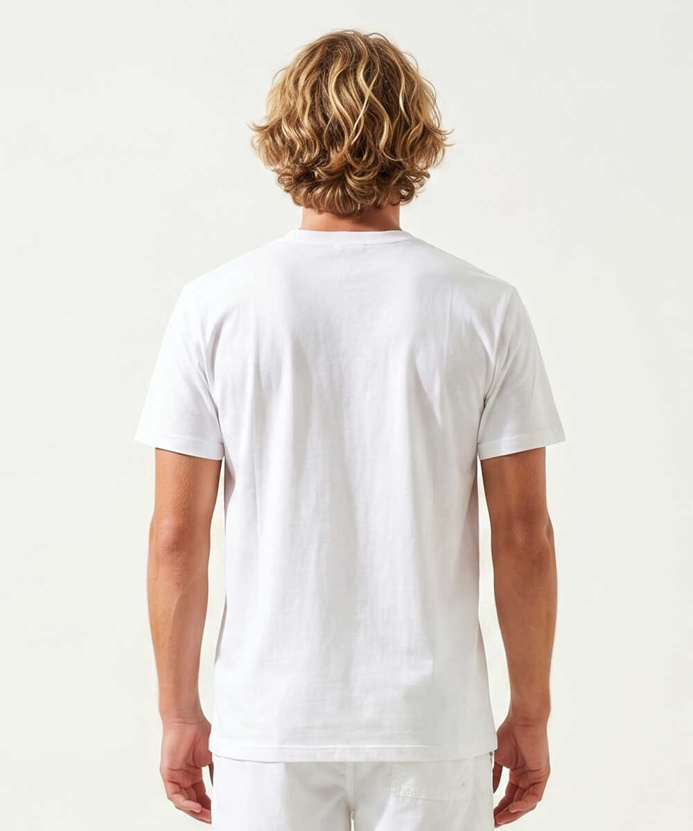 アロハスピリットモチーフプリント コットンTシャツ