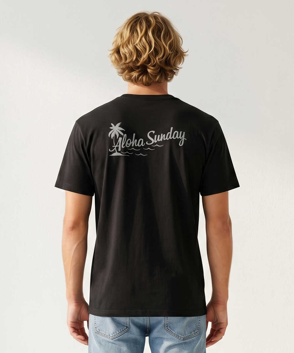 ロゴバックプリント コットンTシャツ | アロハサンデー | Safari Lounge