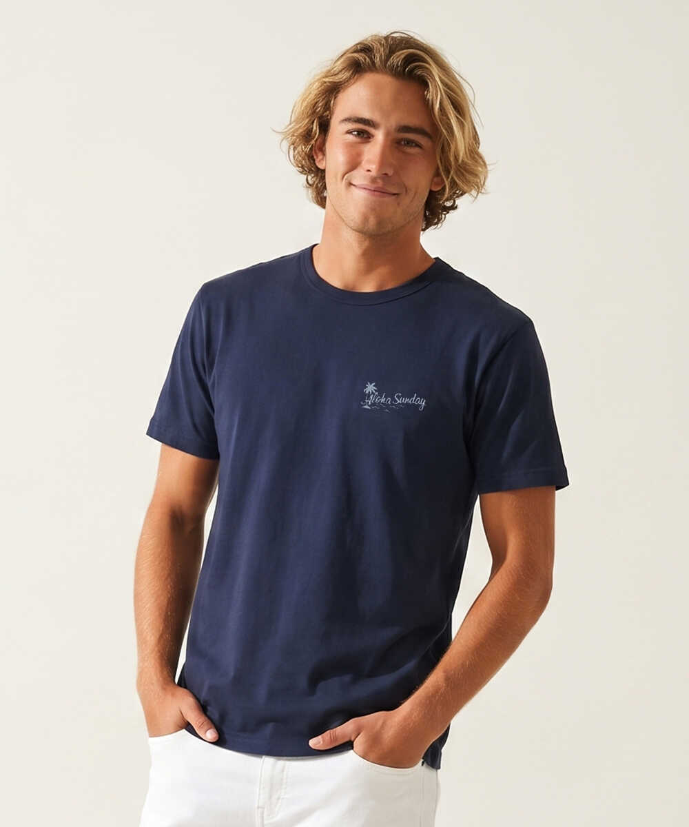 ロゴバックプリント コットンTシャツ