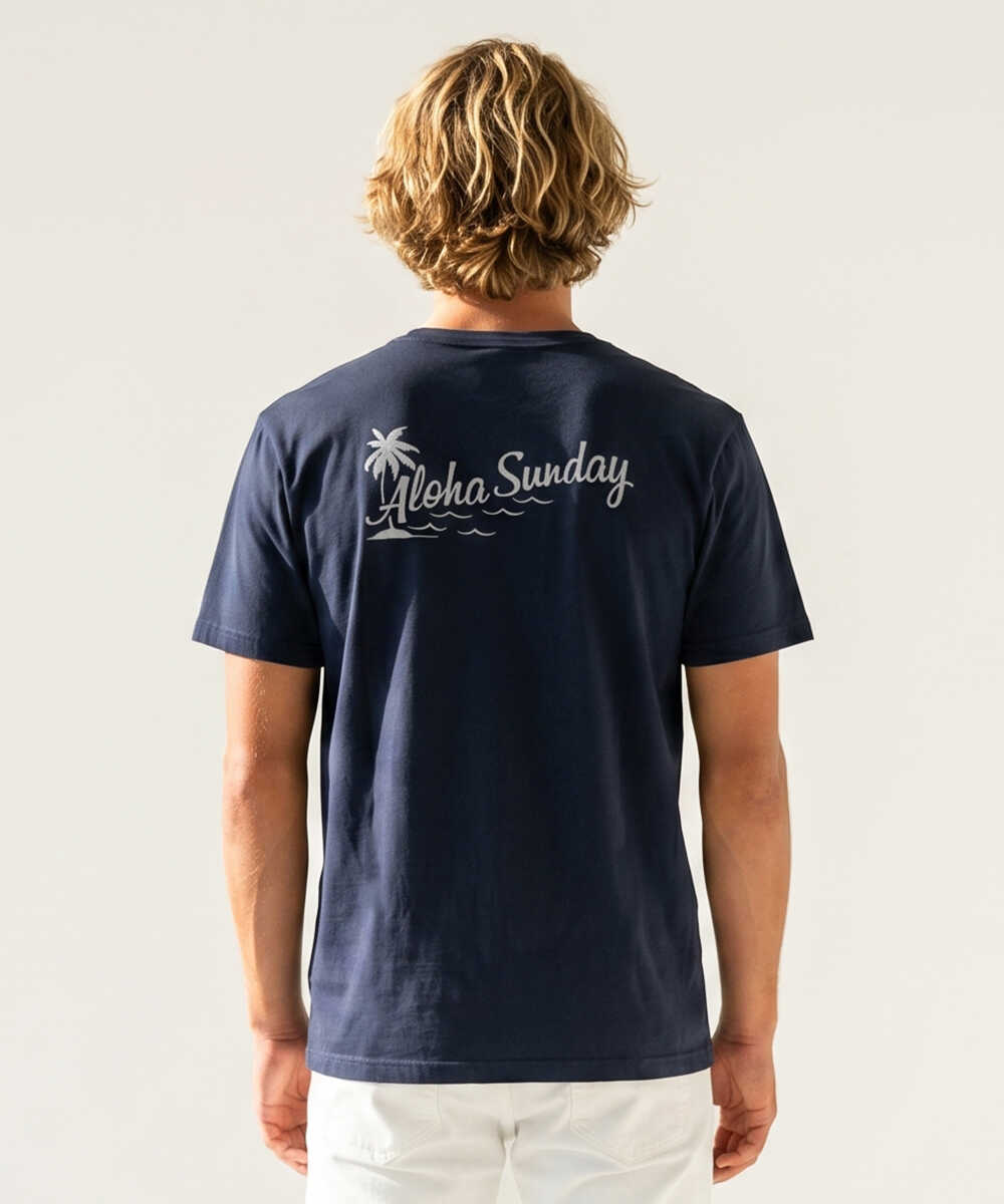 ロゴバックプリント コットンTシャツ | アロハサンデー | Safari Lounge
